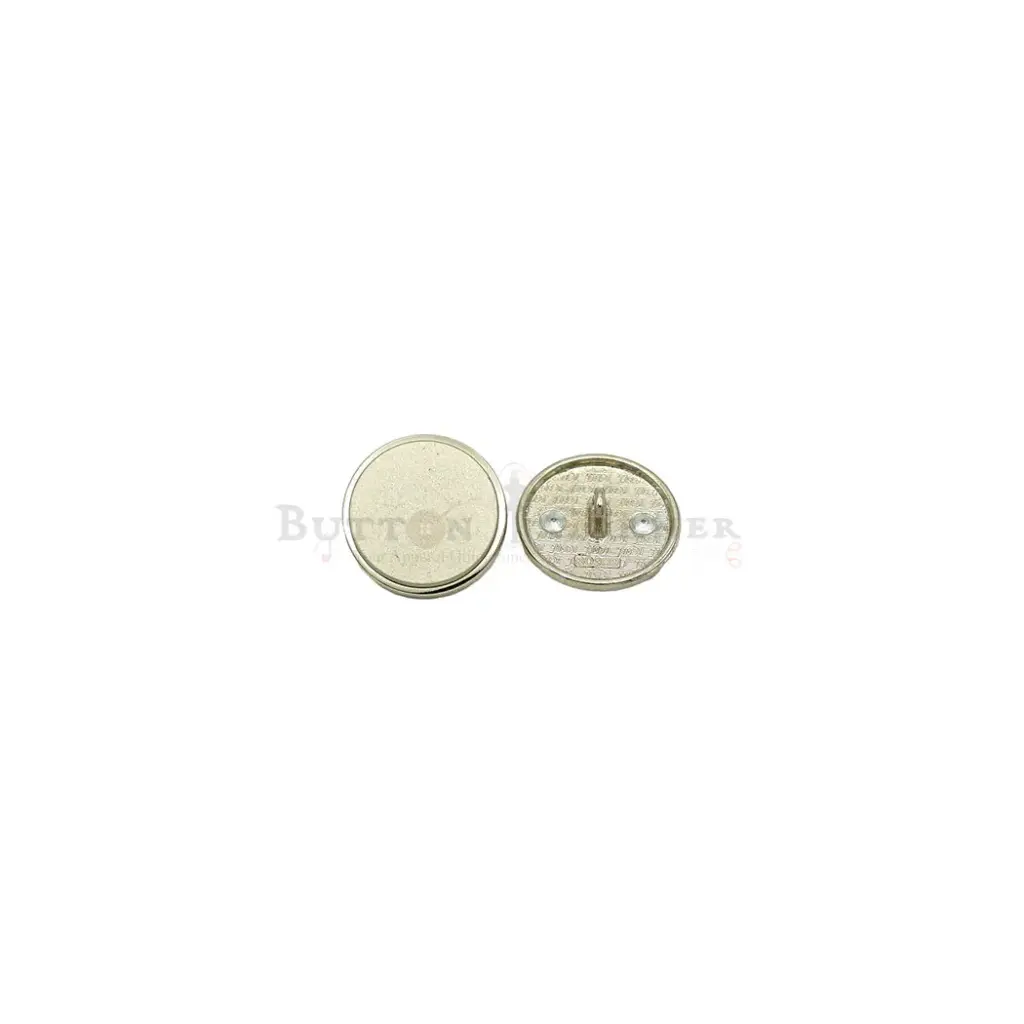 Silver Plated Flat 2 Part Classic Suiting Button