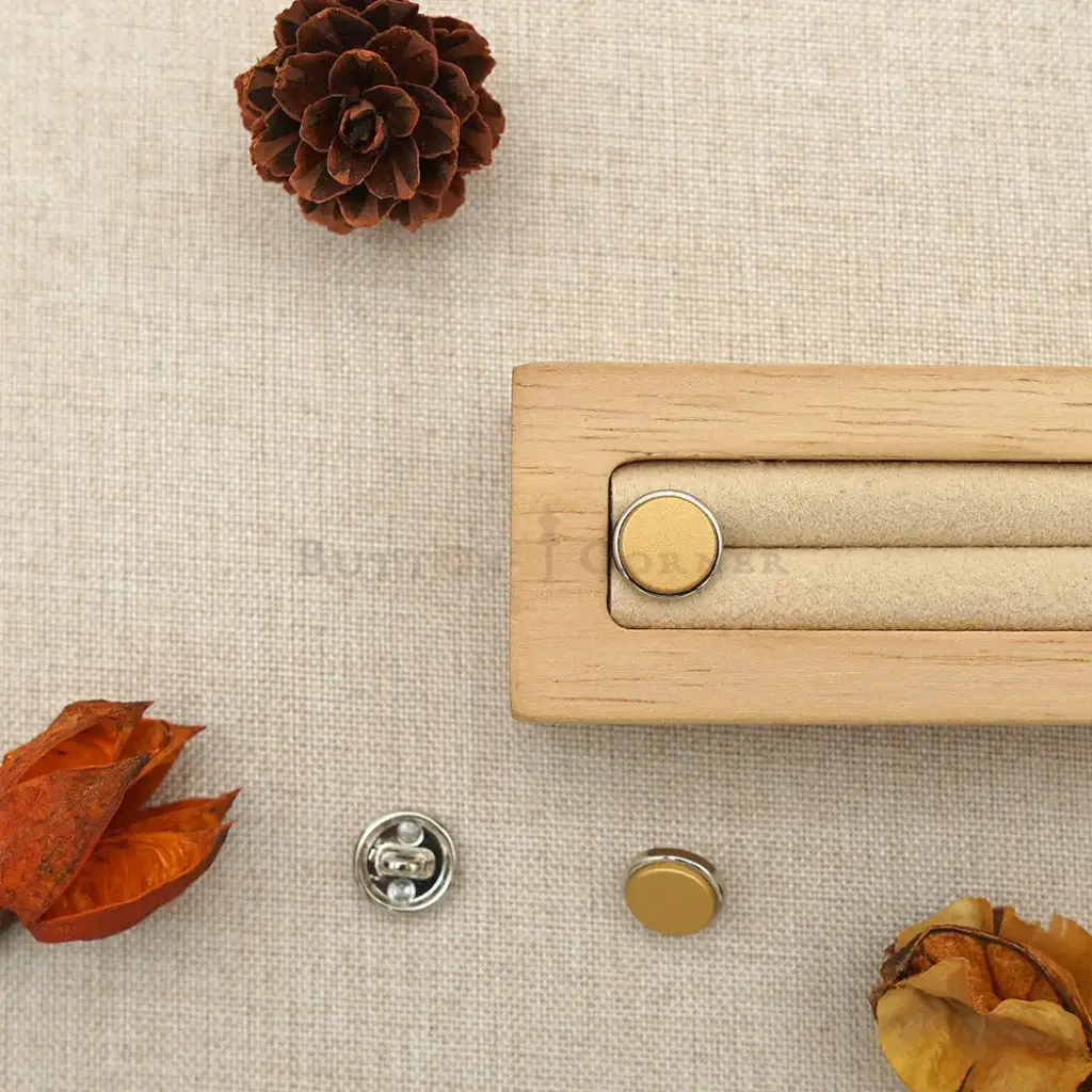 Silver Base Flat 2 Part Classic Shirt Button