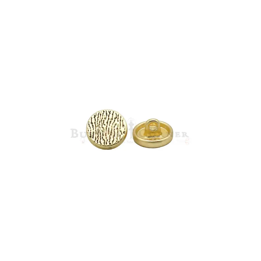 Textured Finish Metal Shirt Button