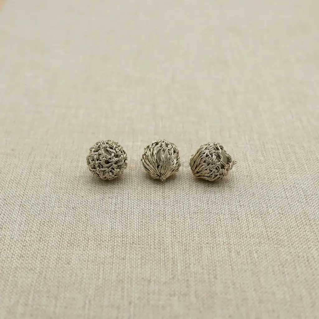 Handmade Metallic Yarn Ball