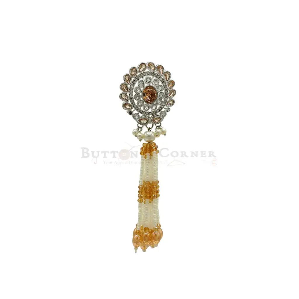 Silver Plated Fancy Kundan Tassel