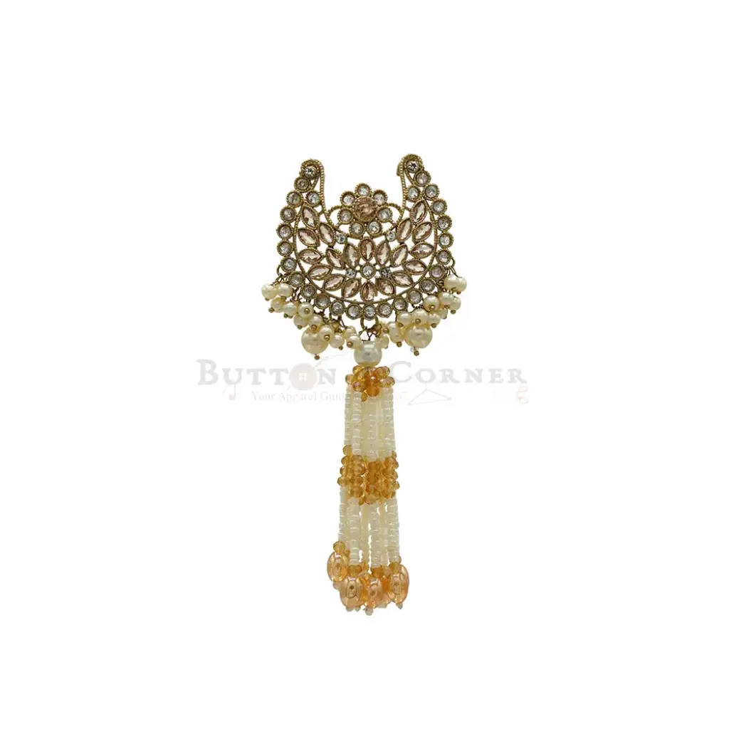 Gold Plated Fancy Kundan Tassel