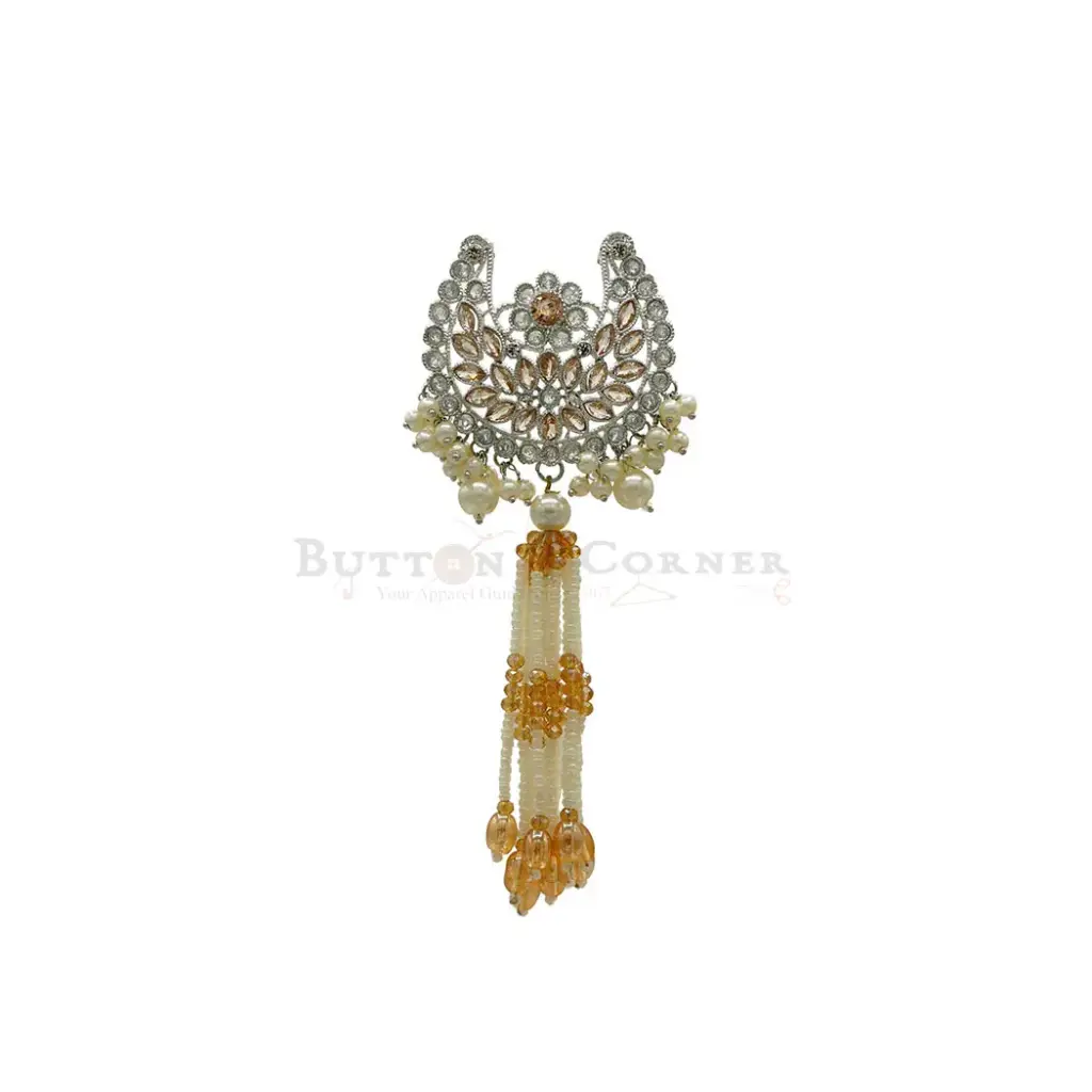 Silver Plated Fancy Kundan Tassel