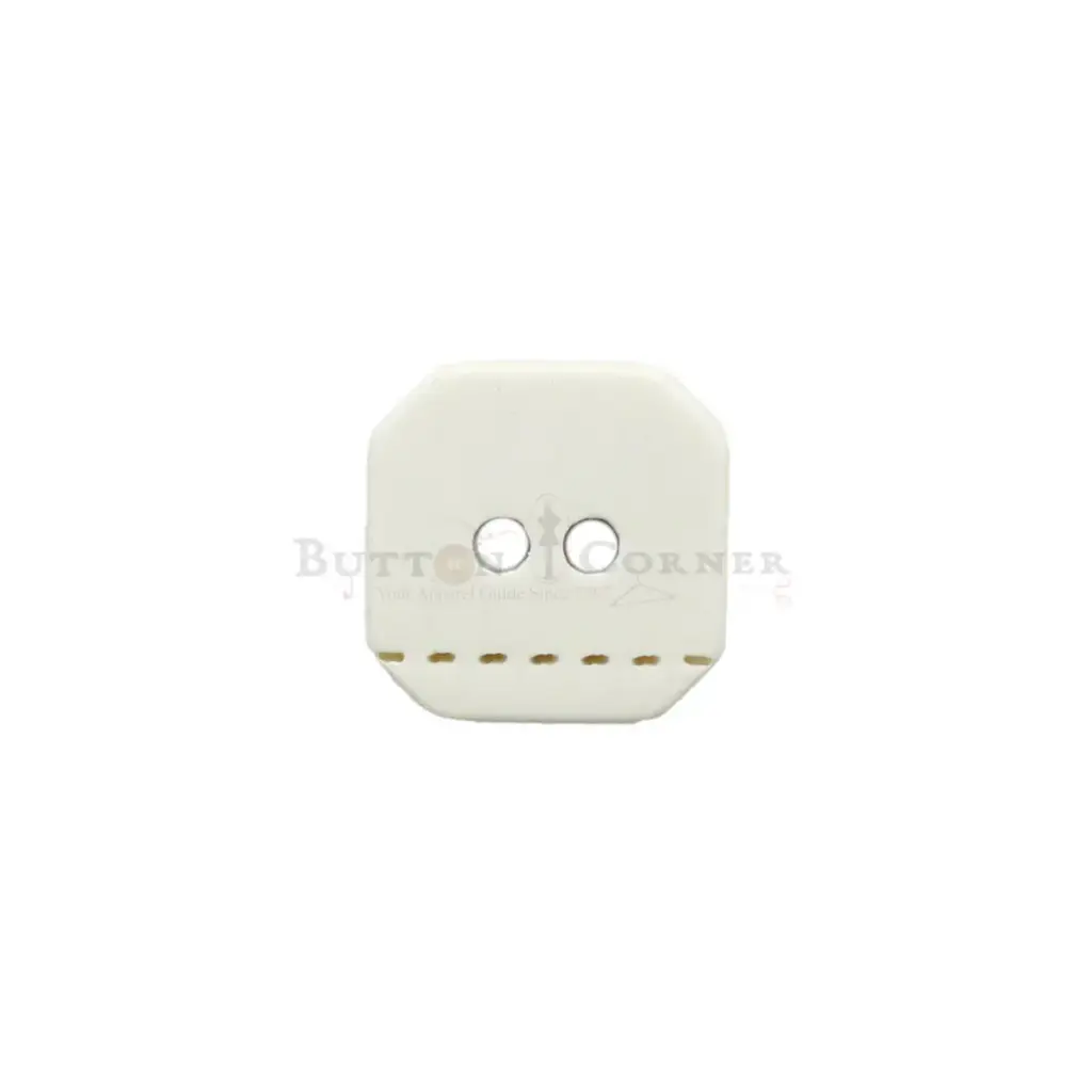 Funky Style Stitched Line 2 Hole Square Shirt Button