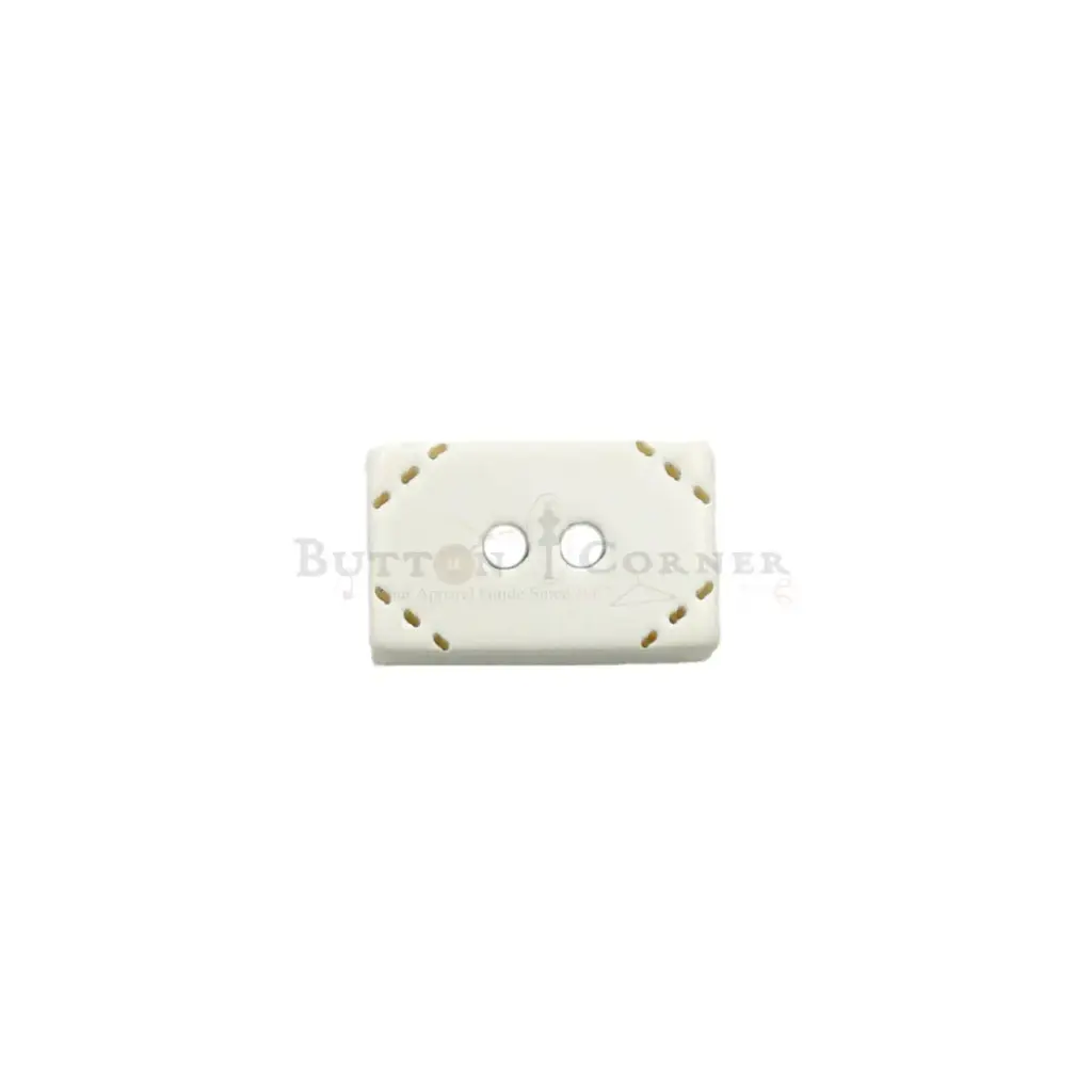 Stitched Design 4 Hole Rectangle Shirt Button