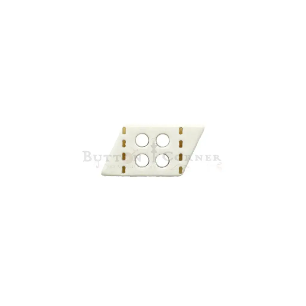 Stitched Line 4 Hole Parallelogram Shirt Button