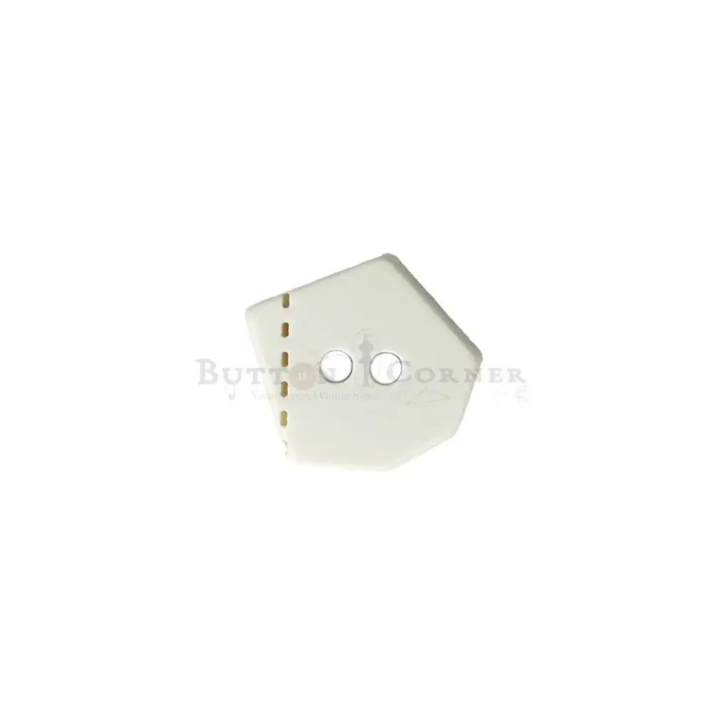 Stitched Line Irregular Hexagon Shirt Button