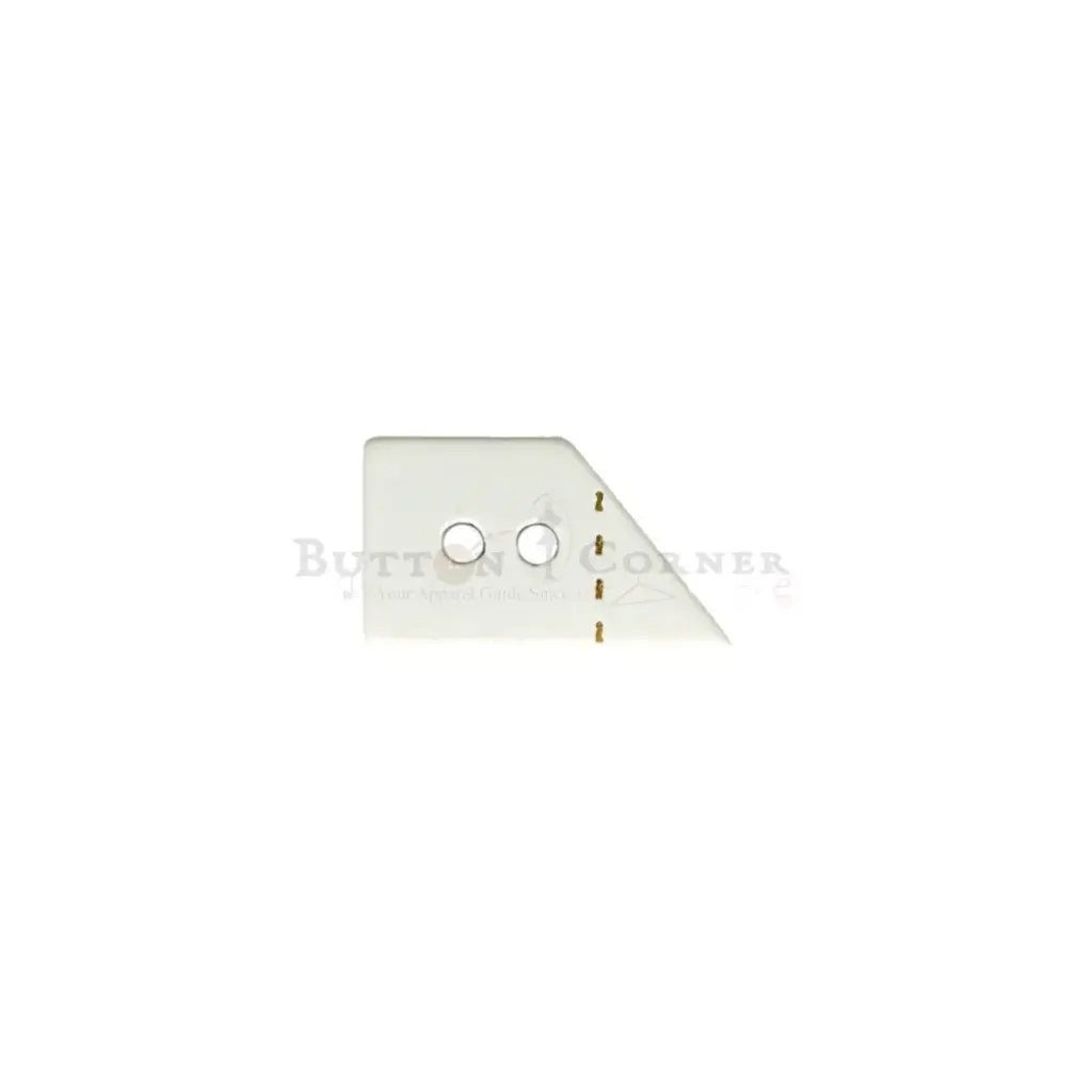 Stitched Line Geometric Shape Shirt Button