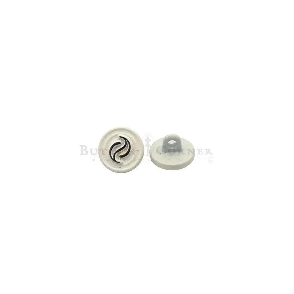 Powder Coated Vintage Design Shirt Button