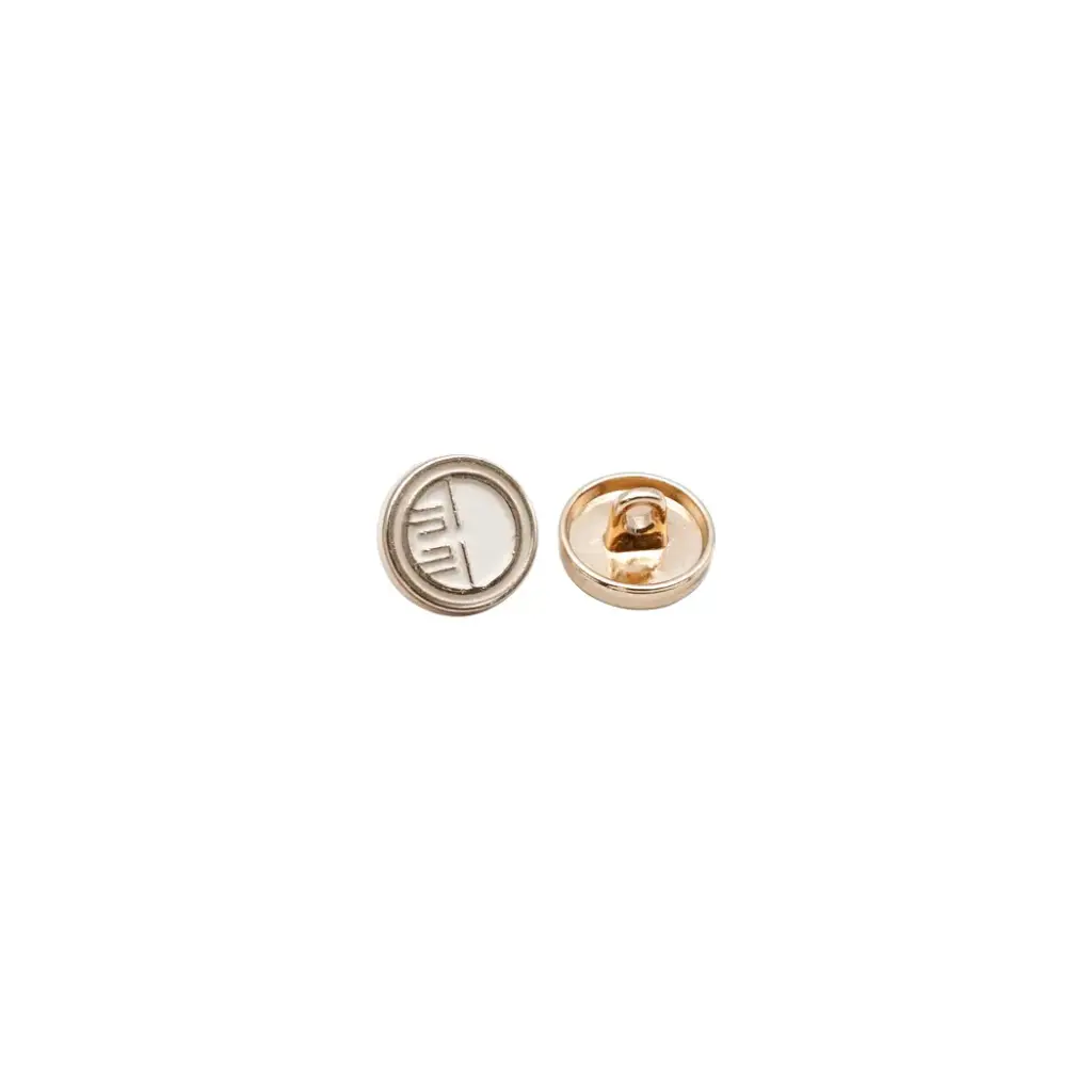 Gold Plated Distinct Symbol Shirt Button