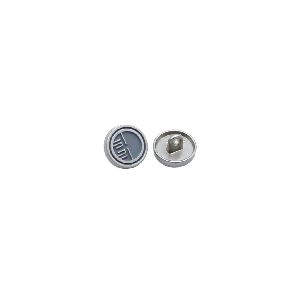 Pearl Lat Plated Distinct Symbol Shirt Button