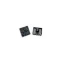 Gun Black Plated Labyrinth Square Shirt Button
