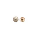 Gold Plated Intricate Flower Design Shirt Button