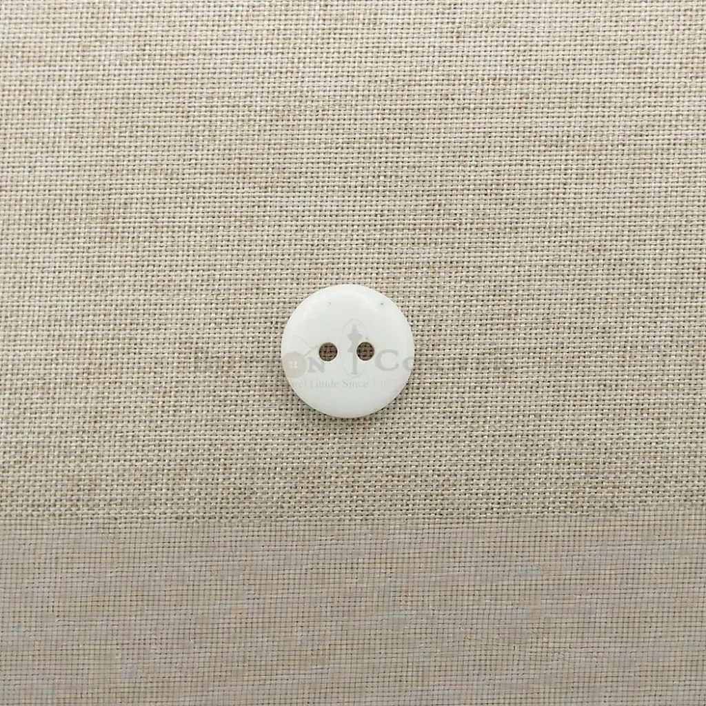 Matt Finish Flat 2 Hole Polyester Button