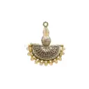 Fancy Metallic Yarn Crystals Tassel