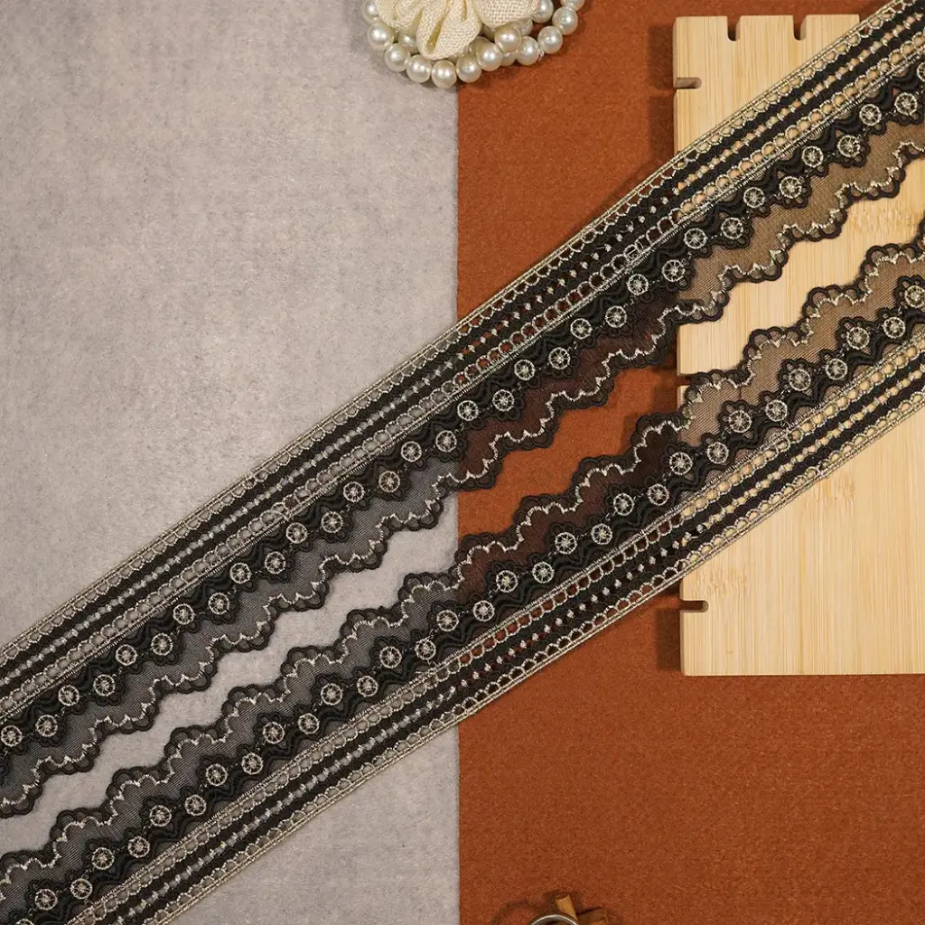 Shuttle Zari Net Lace