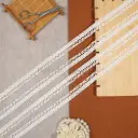 One Side Border Shuttle Lace