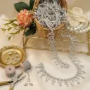 Crystals Rhinestone Fringe Trim Hanging Chain