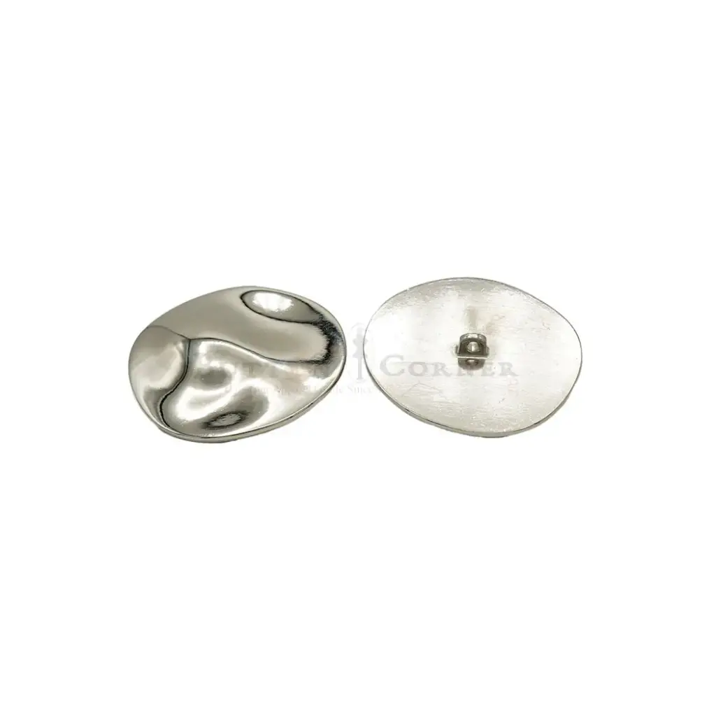 Oval Shape Rough Surface Metal Button