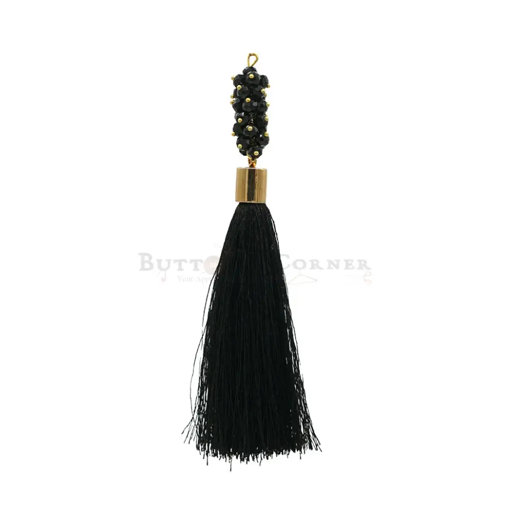 Embroidery Thread Crystals Tassel