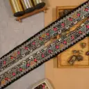 Glass Beads Sequence Lace In Velvet Fabric