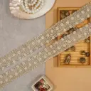 Metallic Yarn, Pearl, Stone, Fancy Lace