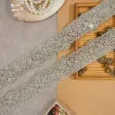 Metallic Yarn, Pearl, Crystal, Mirror Lace