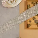 Metallic Yarn, Pearl, Stone, Fancy Lace