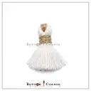 Mini Multicolour Silk Thread Tassels with Gold Metallic Wrap
