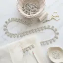 Crystals, Rhinestones, Fringe Trim, Teardrop Hanging Lace