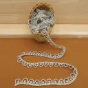 Crystals, Rhinestones, Scallop Design Chain