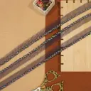 Crystal Stone In Shuttle Net Lace