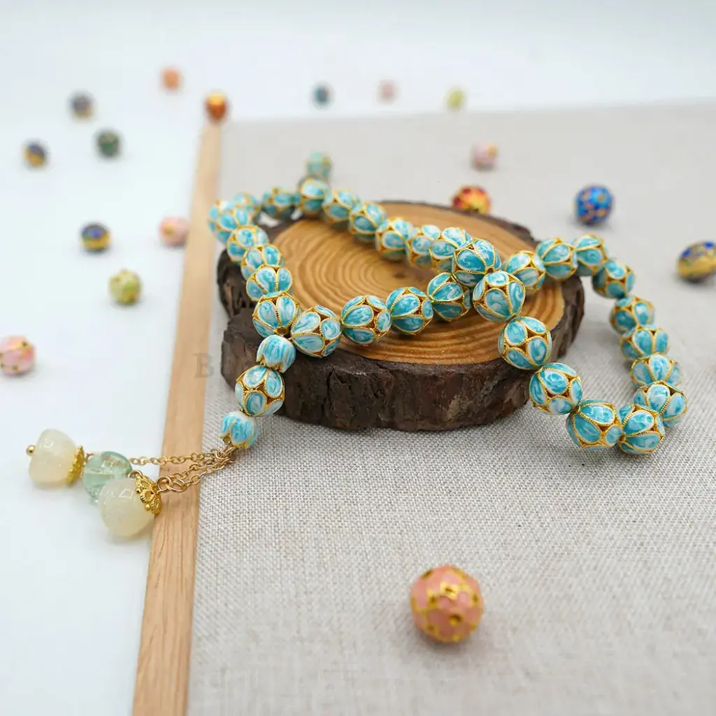 Enamel Spacer Beads Tasbih For Muslim Prayer