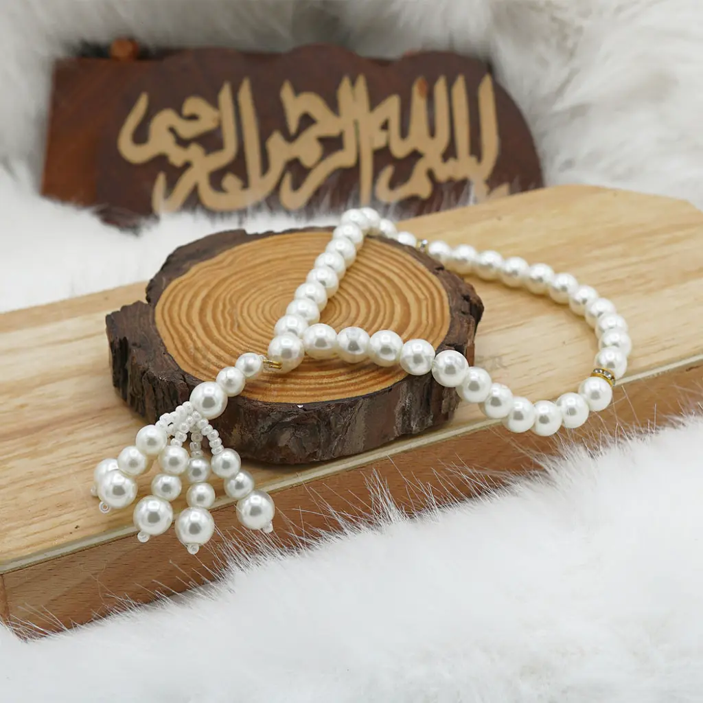 8mm Pearl Stone Simple Cute Mini Prayer Tasbih