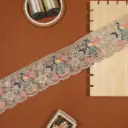 Fancy Metallic Yarn Sequence Lace