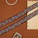 Metallic Yarn Embroidery Thread Sequence Lace