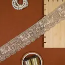 Fancy Metallic Yarn, Glass Beads, Sequence Lace 