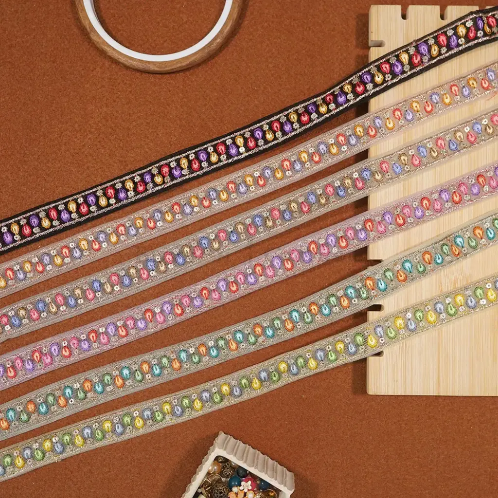 Metallic Yarn, Embroidery Thread, Sequence Lace