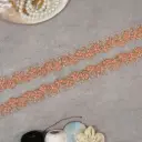 Glass Beads, Sequence Lace In Organza Fabric