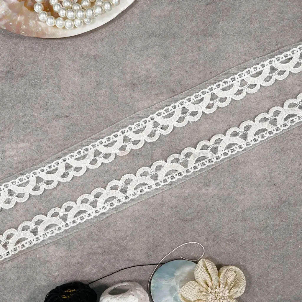 Embroidery Thread, Glass Beads, Fancy Lace