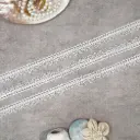 One Side Border Shuttle Sequence Lace