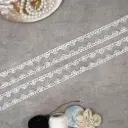 One Side Border Shuttle Sequence Lace