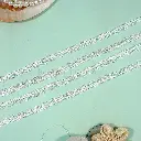 One Side Border Shuttle Sequence Lace