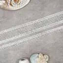 One Side Border Shuttle Sequence Lace