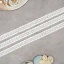 One Side Border Net Lace With Pearl