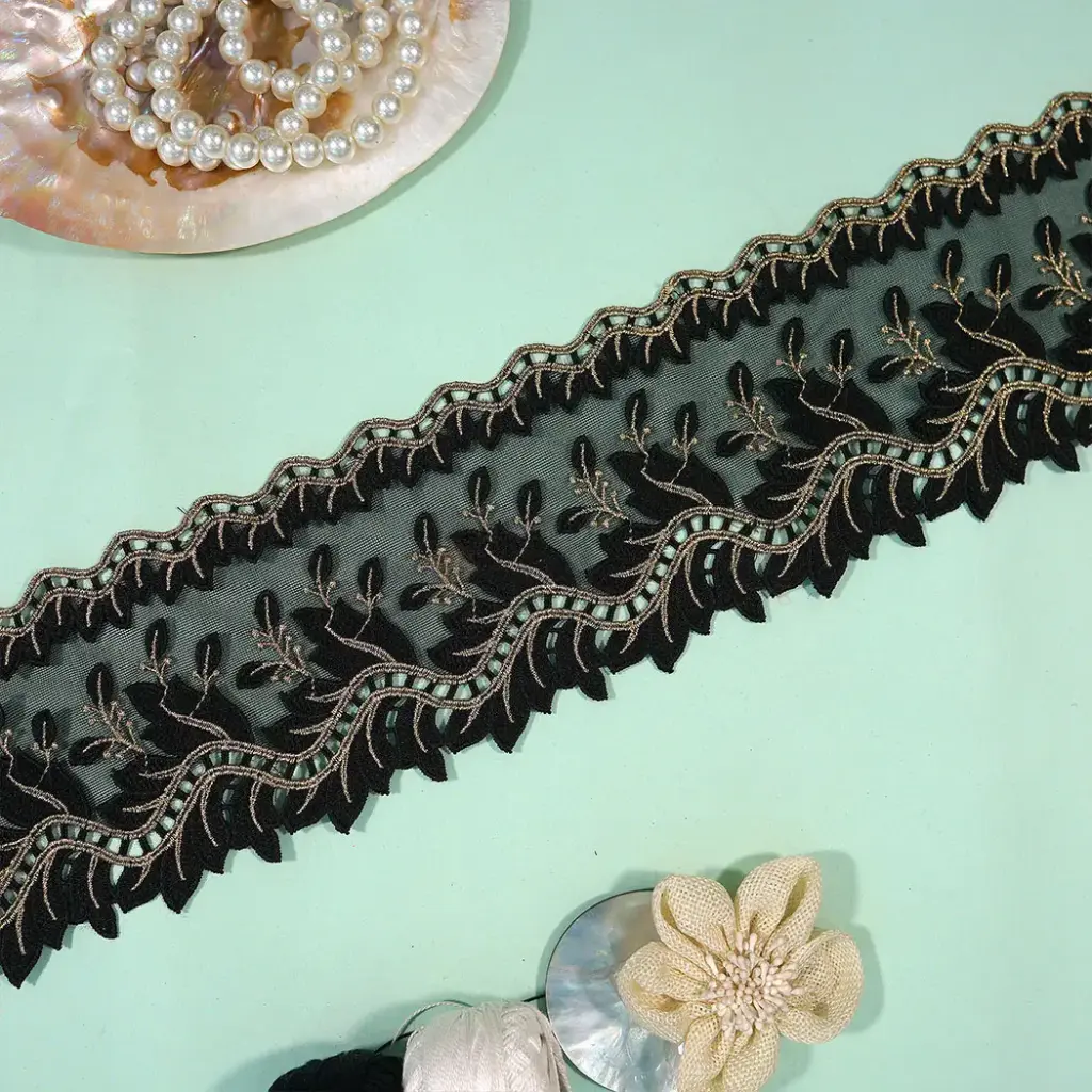 Shuttle Zari Net Lace