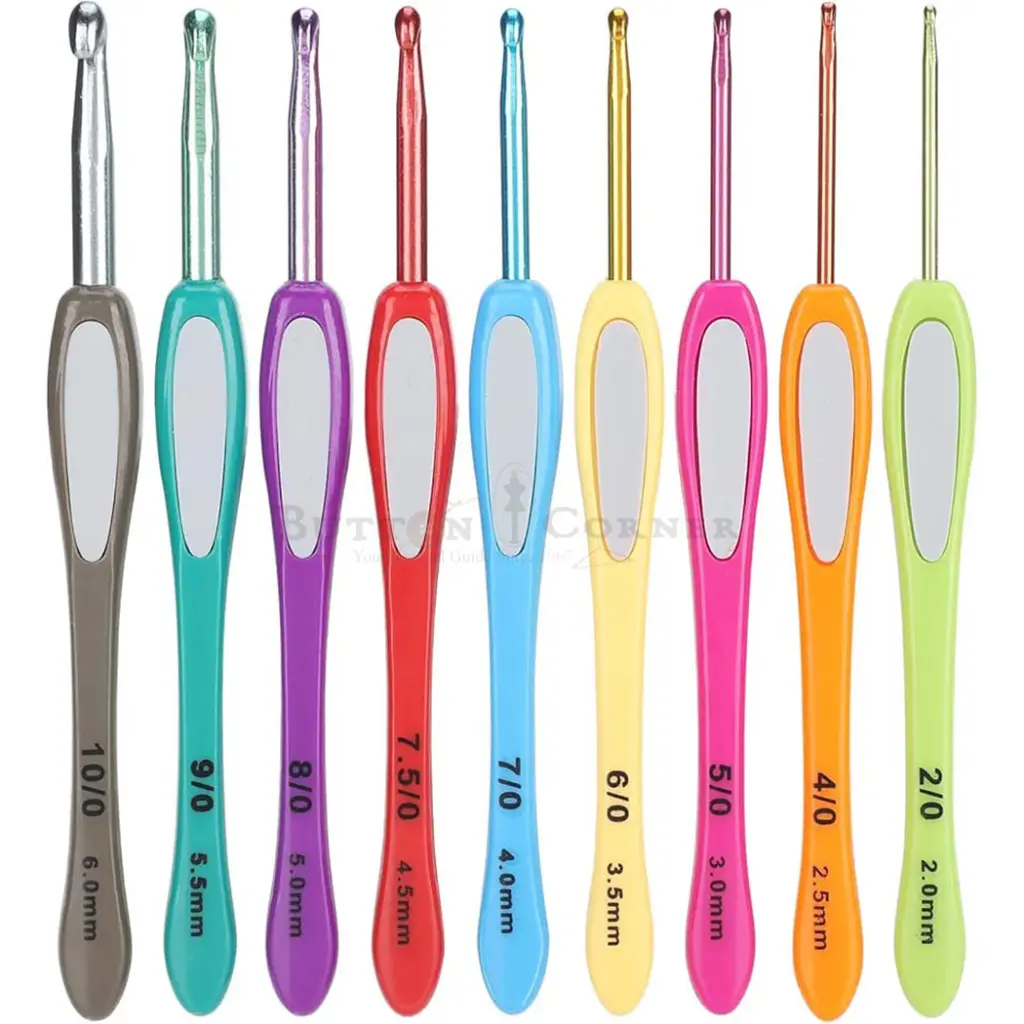 Multicoloured Crochet Hook Set