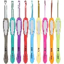 Multicoloured Crochet Hook Set