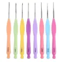 Gold Eyes Tip Colourful Crochet Hook Set