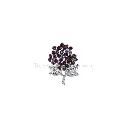 Vintage Floral Bouquet Brooch With Diamonds
